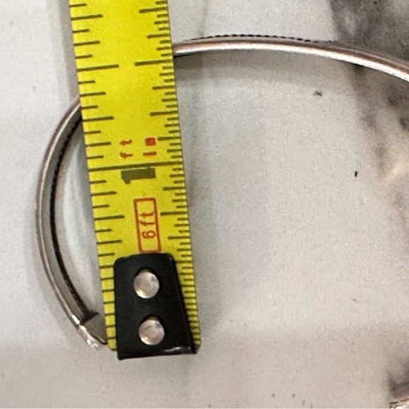 AH Anne Hellman Sterling Silver Cuff Bracelet Minimalist Artisan Signed 5505 Y - Picture 12 of 16